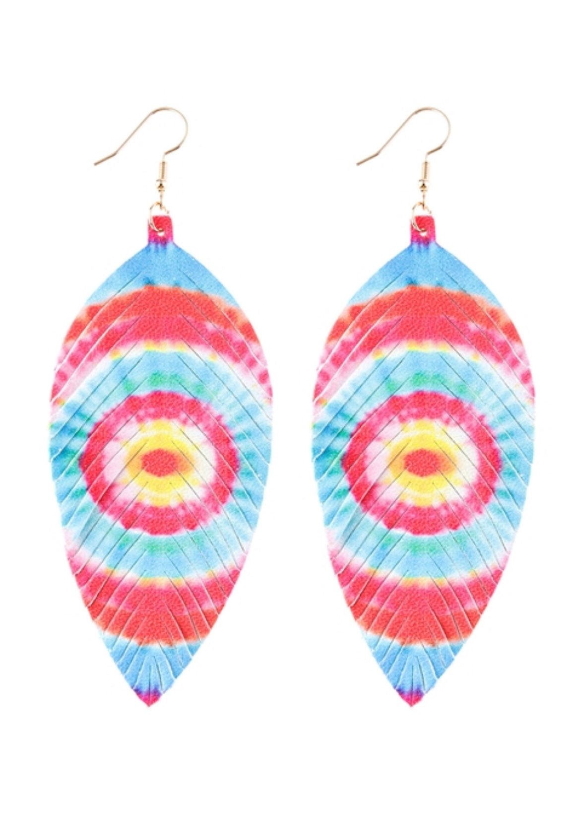 Red white and blue earrings