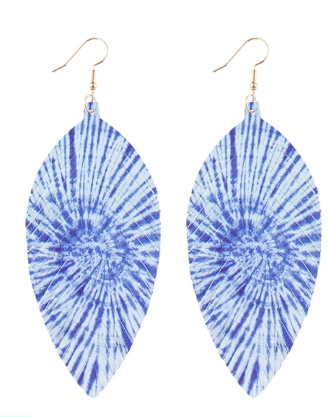 Whitlwind blue earrings