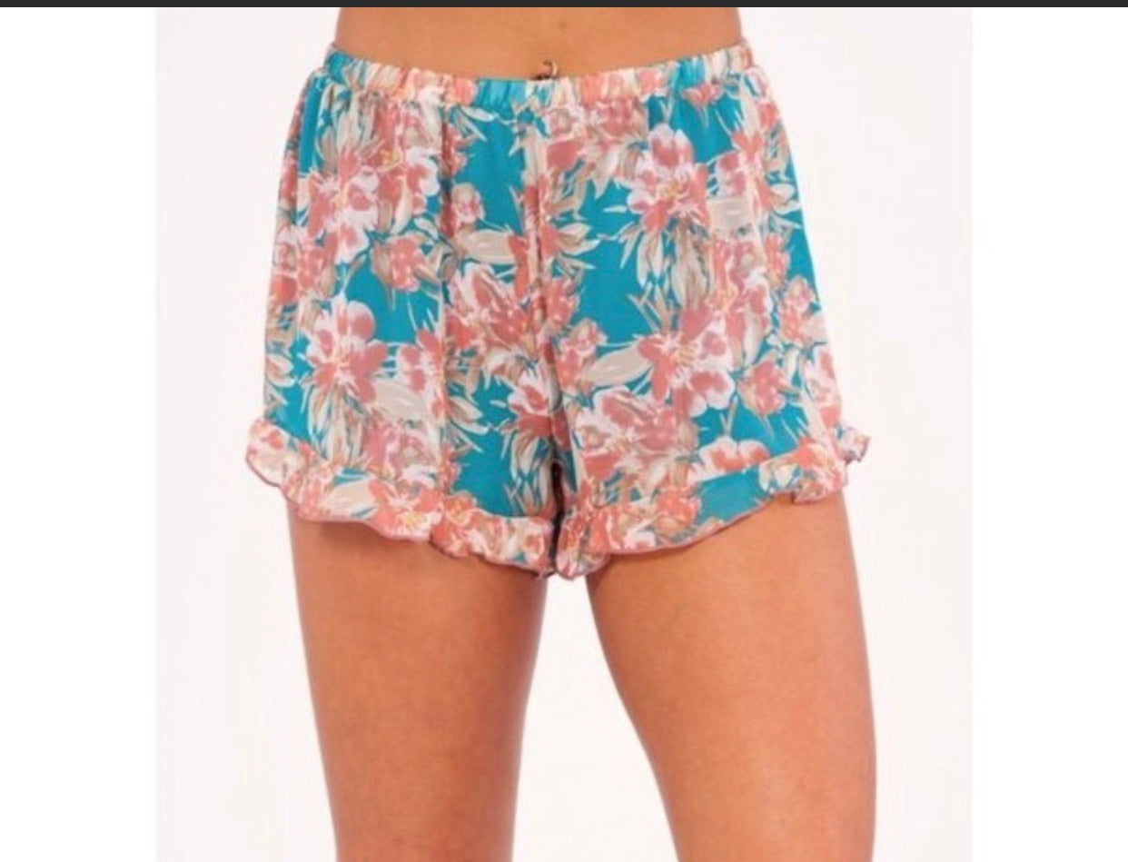 Super fun floral shorts
